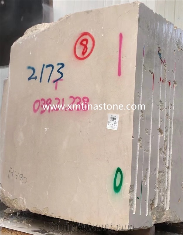 Cream Marfil Marble Block