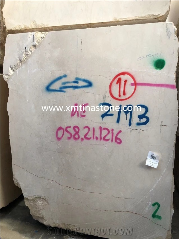 Cream Marfil Marble Block