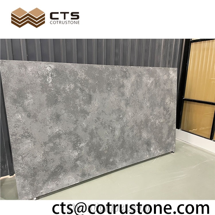 Fancy Grey Veins Quartz Factory Supply Flooring