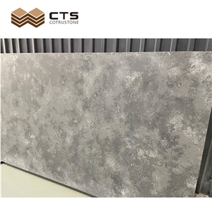 Fancy Grey Veins Quartz Factory Supply Flooring