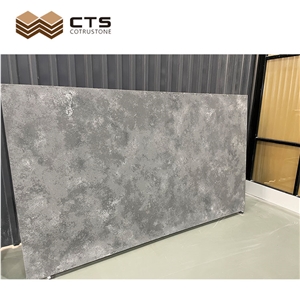 Fancy Grey Veins Quartz Factory Supply Flooring