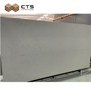 Modern Simple Style White Custom Quartz Backdrop Wall