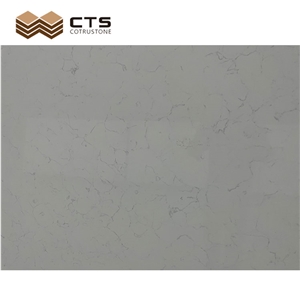 Modern Simple Style White Custom Quartz Backdrop Wall