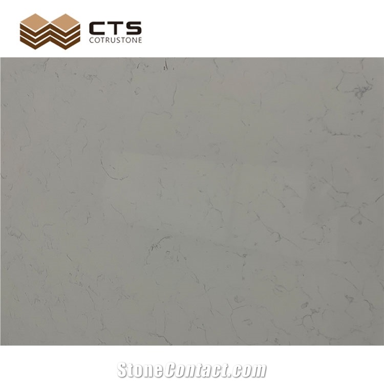 Modern Simple Style White Custom Quartz Backdrop Wall