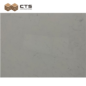 Modern Simple Style White Custom Quartz Backdrop Wall