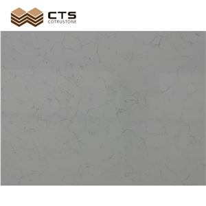 Modern Simple Style White Custom Quartz Backdrop Wall