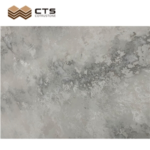 Super White Veins Artificial Quartz Slabs Tile Fancy Stone