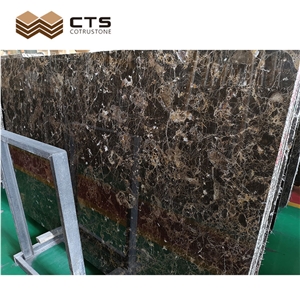 Dark Emperador Hot Sell Hallway Texture Marble Floor