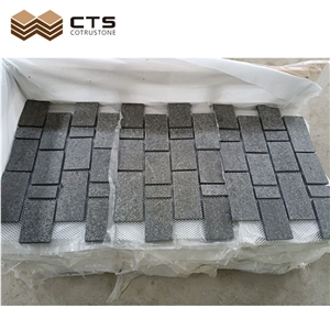 G684 Dark Grey Granite Cube Stone For Paver Floor