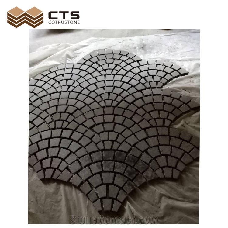 G684 Dark Grey Granite Cube Stone For Paver Floor