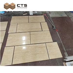 Good Price Turkey Cream Travertine French Pattern Tiles