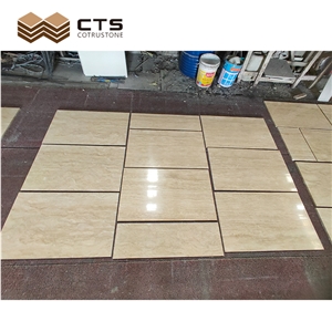 Good Price Turkey Cream Travertine French Pattern Tiles
