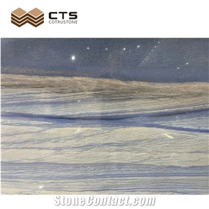 Grand Blue Sky Quartzite Door Wall Bathroom  In Stock