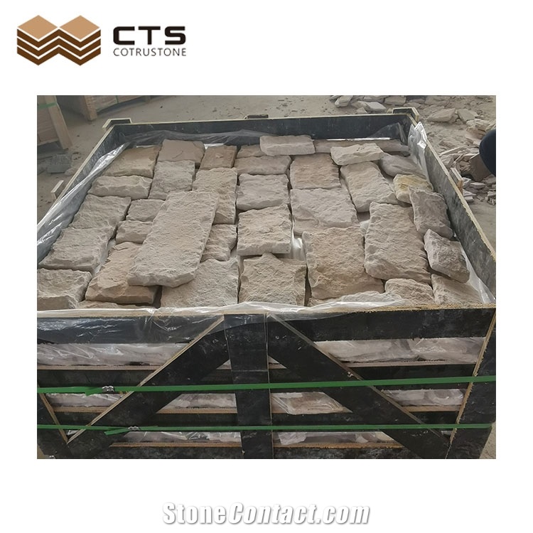 Limestone Loose Stone Veneer For Wall Decorating