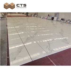 Nature White Marble Calacatta Gold Tiles For Luxury Floor