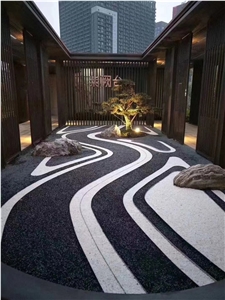 White Tumbled Pebbles For Indoor And Outdoor Decoration
