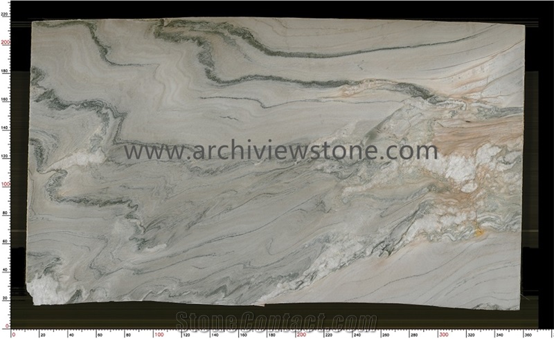 Bookmatched Macaubas Fantasy Quartzite Slabs