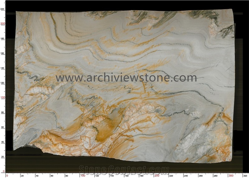 Bookmatched Macaubas Fantasy Quartzite Slabs