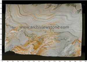Bookmatched Macaubas Fantasy Quartzite Slabs