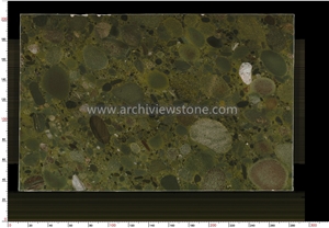 Exotic Twister Green Granite Slabs