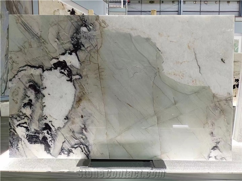 Green Luxury Stone Cristallo Tiffany Quartzite Wall