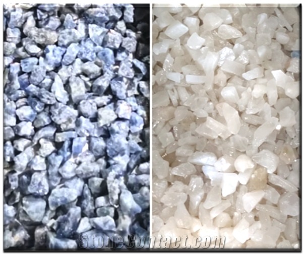 Calcite Stone Crushed Rocks, Calcite Boulders