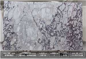 Afyon Violet Marble Slabs, Tiles