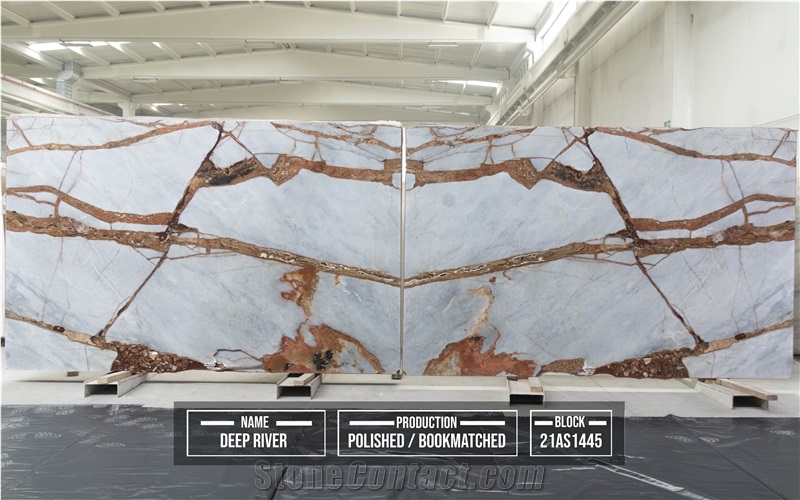 Deep River Marble Slabs, Tiles