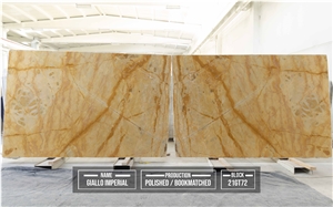 Giallo Imperial Marble Slabs, Tiles