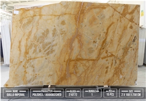 Giallo Imperial Marble Slabs, Tiles