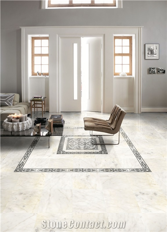 Topaz White Marble Slabs, Tiles