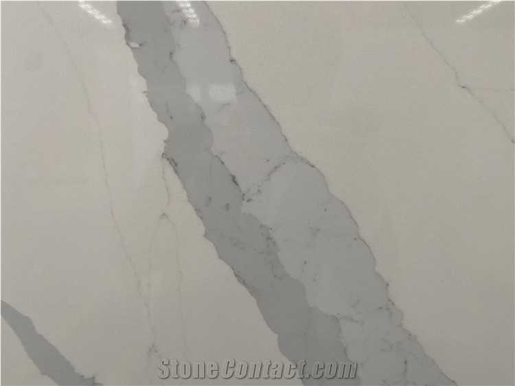 Solid Surface Slabs With Blue Grey Mountain Veins