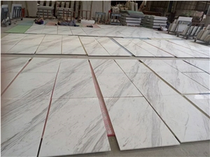 Greece Quarry Export Piaget White Marble Slabs, Tiles Floors