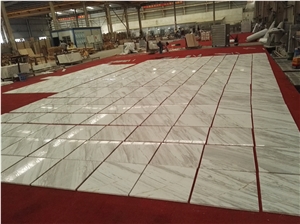 Greece Quarry Export Piaget White Marble Slabs, Tiles Floors