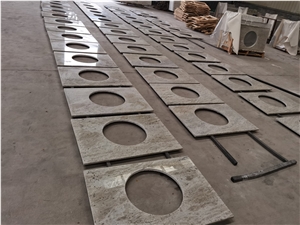 Polished River White Granite Kitchen Countertops