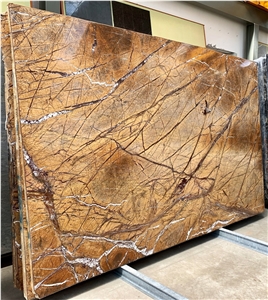 Rainforest Gold Marble Slabs