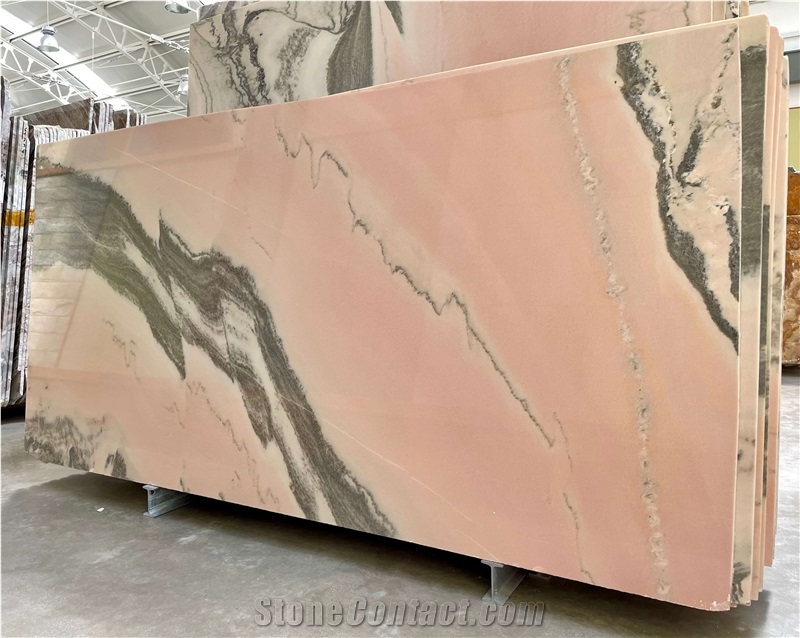 Rosa Salmone Slabs, Rosa Portogallo Salmonato Marble Slabs