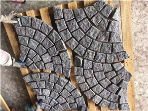 Cobble Stone Pavers Setts On Mesh Paving Stone (G654)