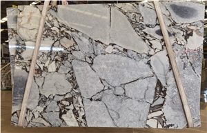 Luxury Blue Black Marble Slab