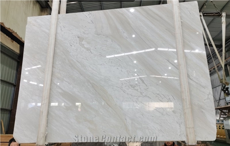 Pallas White Marble Slab
