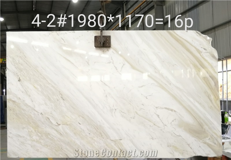Pallas White Marble Slab