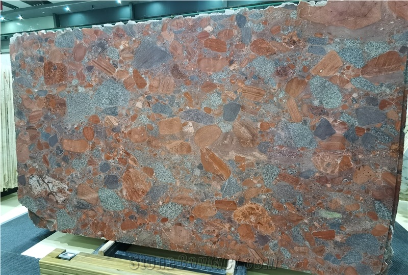 Brazil Rhodium Bahia Red Granite Slab