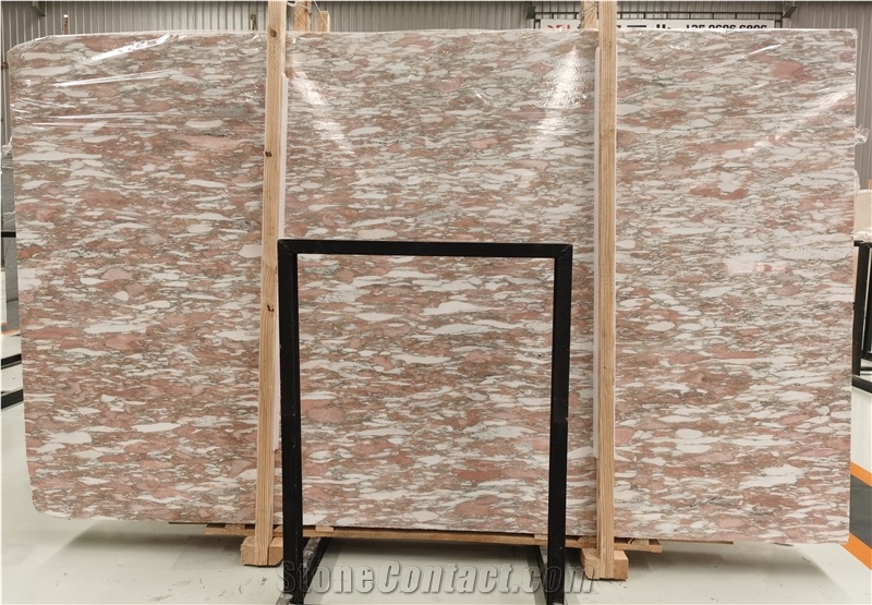 Norwegian Furuli Rose Red Marble Slab