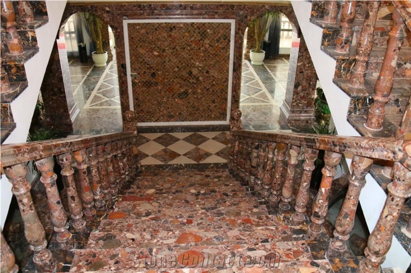 Rosso Marinace Red Granite Slab