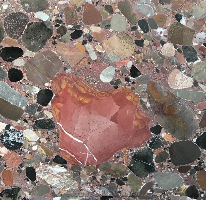 Rosso Marinace Red Granite Slab