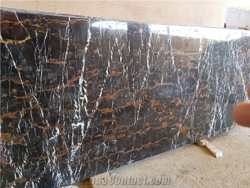 Black And Brown Marble Slabs And Tiles