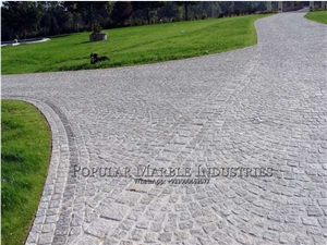 Gray Granite Cobblestone From Pakistan