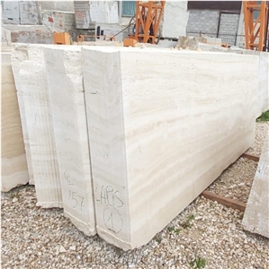 Bianco Travertine Slabs - Vein-Cut Bianco Travertine Slabs - Vein-Cut