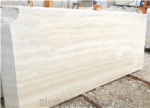 Bianco Travertine Slabs - Vein-Cut