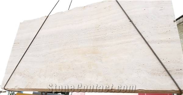 Bianco Travertine Slabs - Vein-Cut